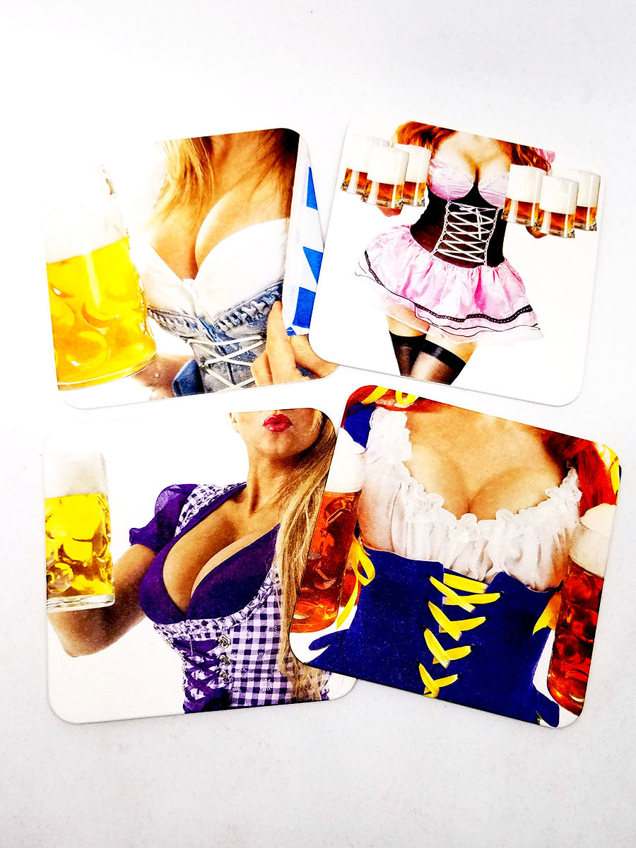 Set of Four German Beer Coasters