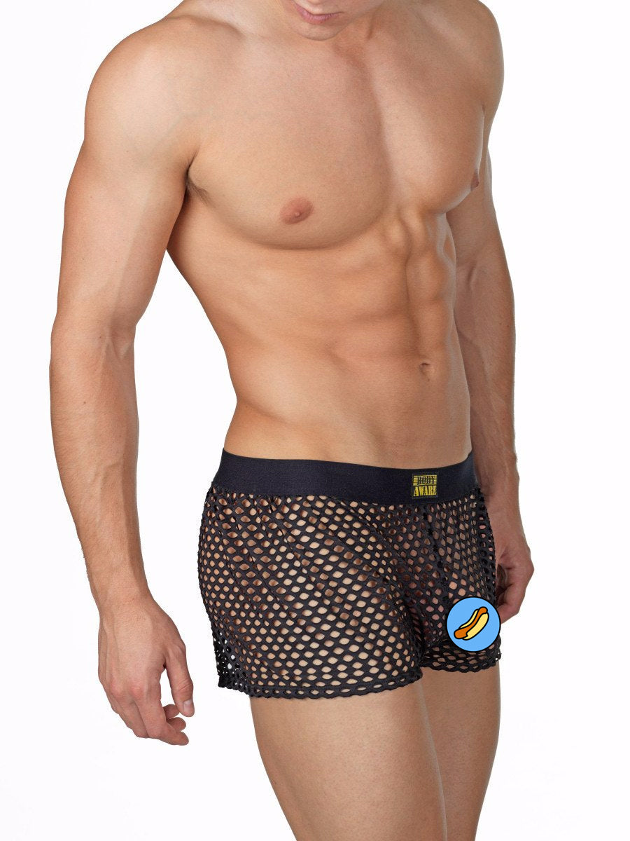 Easy Breezy Fishnet Boxer Black