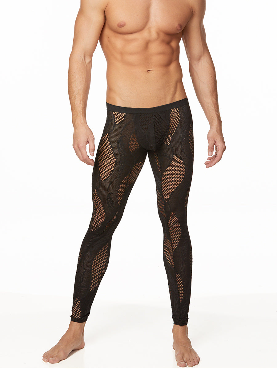 Men's fishnet & Lace Leggings