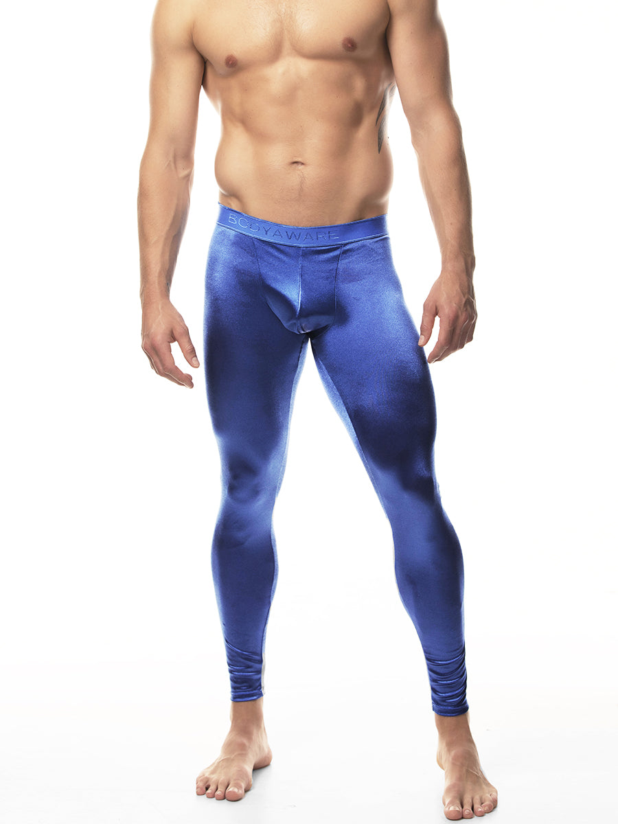 Men's Satin Sports Leggings- Satin Sportswear For Men- Body Aware