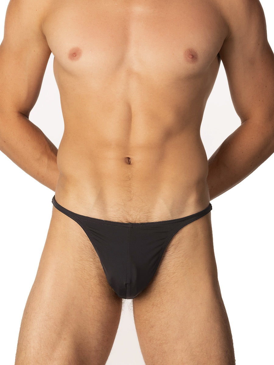 Men's Black Thong Swimsuit