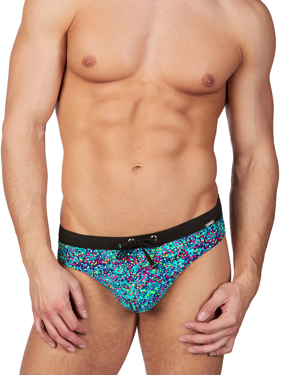 Men's blue swim thong