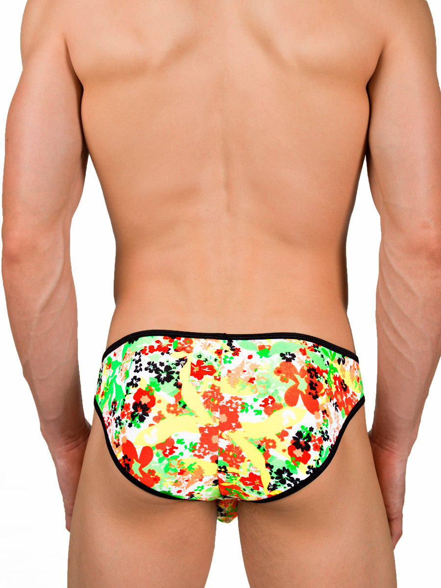 Men's floral pattern brief panties