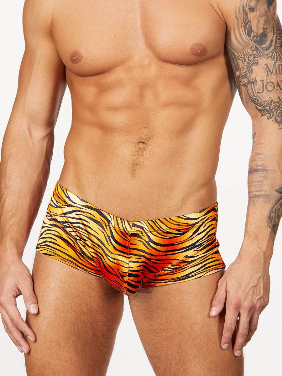 Men's tiger print boxer