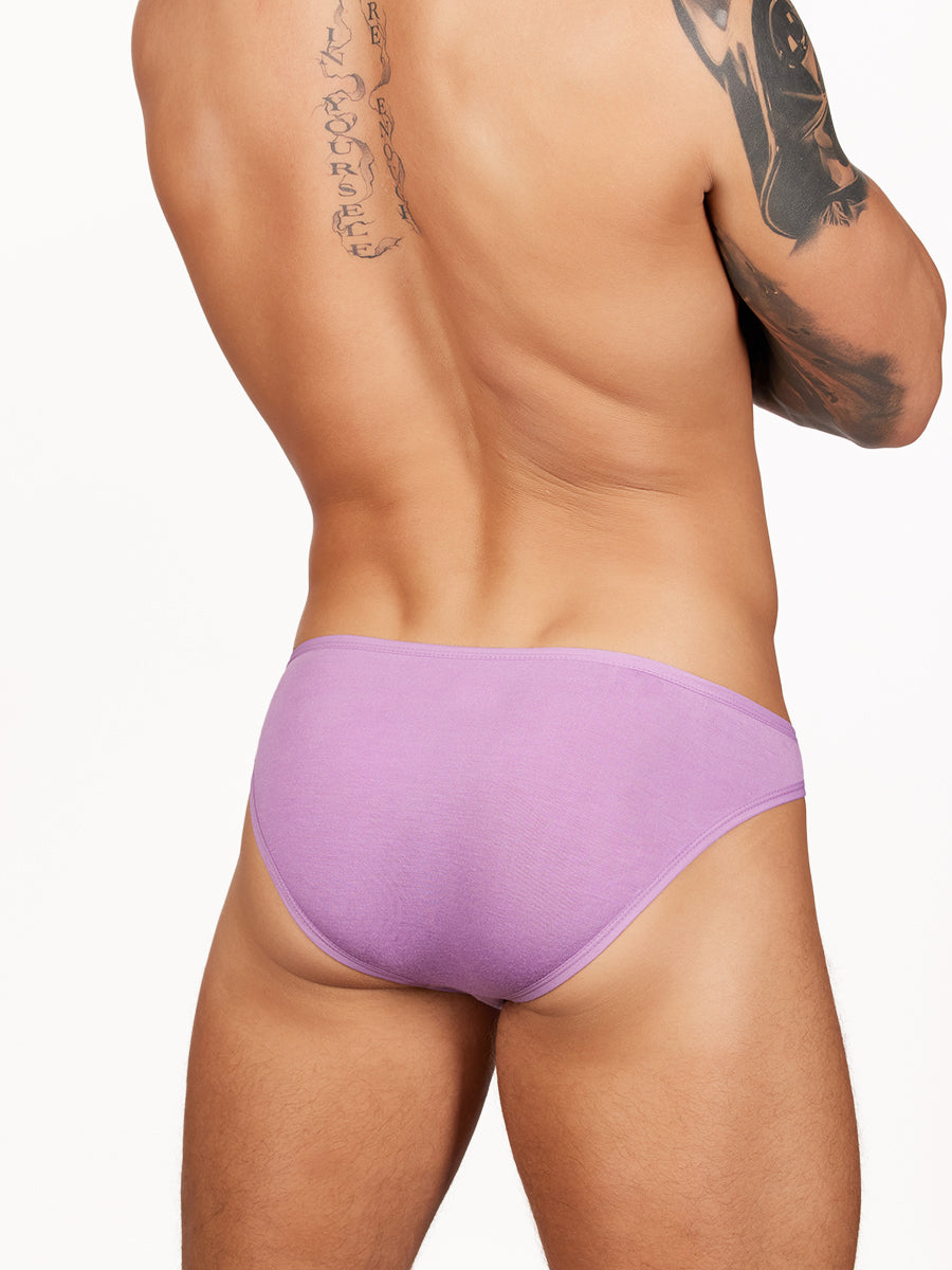 men's purple bikini briefs - Body Aware